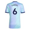 Camiseta de fútbol Arsenal Gabriel 6 Tercera Equipación 2024-25 - Hombre